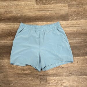 Light Blue Large Lululemon Pace Breaker lined Short 5”